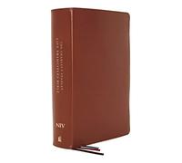 Niv, Charles F. Stanley Life Principles Bible, 2nd Edition, Genuine Leather, Brown, Comfort Print: Holy Bible, New International Version