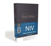 NIV, Pew and Worship Bible, Large Print, Hardcover, Blu - HardBack NEW Zondervan