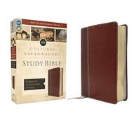 Niv, Cultural Backgrounds Study Bible (Context Changes Everything), Leathersoft, Brown, Red Letter: Bringing to Life the Ancient World of Scripture