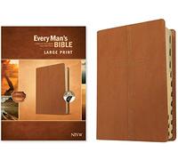 NIV Every Man's Bible, Large Print, Cross Saddle Tan, Index: Every Man's Bible Niv, Leatherlike, Cross Saddle Tan