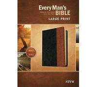 NIV Every Man's Bible Large Print, Tutone Black/Tan: New International Version Black & Tan