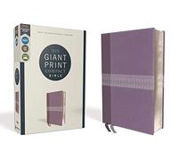 Niv, Giant Print Compact Bible, Leathersoft, Purple, Red Letter Edition, Comfort Print