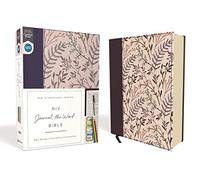 NIV, Journal the Word Bible, Cloth Over Board, Pink Floral, Red Letter Edition: Reflect, Take Notes, or Create Art Next to Your Favorite Verses
