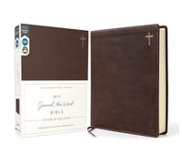 Niv, Journal the Word Bible, Double-Column, Leathersoft, Brown, Red Letter Edition, Comfort Print: Reflect, Take Notes, or Create Art Next to Your Favorite Verses