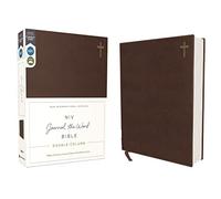 Niv, Journal the Word Bible, Double-Column, Leathersoft, Brown, Red Letter Edition, Comfort Print: Reflect, Take Notes, or Create Art Next to Your Favorite Verses