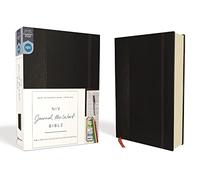 NIV, Journal the Word Bible, Hardcover, Black, Red Letter Edition, Comfort Print: Reflect, Take Notes, or Create Art Next to Your Favorite Verses