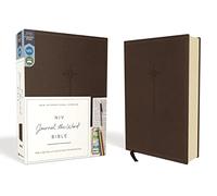 NIV, Journal the Word Bible, Imitation Leather, Brown, Red Letter Edition, Comfort Print: Reflect, Take Notes, or Create Art Next to Your Favorite Verses