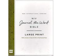 NIV Journal the Word Bible Large Print Brown Leathersoft