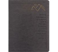 NIV, Journal the Word Bible (Perfect for Note-Taking), Double-Column, Leathersoft, Gray, Red Letter, Comfort Print : Reflect, Take Notes, or Create Art Next to Your Favorite Verses