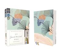 Niv, Journal the Word Bible (Perfect for Note-Taking), Leathersoft, Teal/Floral, Red Letter, Comfort Print: Reflect, Take Notes, or Create Art Next to Your Favorite Verses