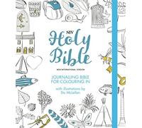 NIV Journalling Bible for Colouring In: With unlined margins and illustrations to colour in (New International Version)
