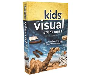 Niv, Kids' Visual Study Bible, Hardcover, Blue, Full Color Interior: Explore the Story of the Bible---People, Places, and History