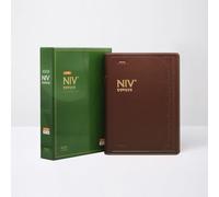 NIV Korean-English Study Bible | Jumbo Large Print | Dark Brown PU Cover/한국어 영어 성경