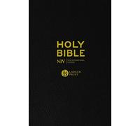 NIV – Larger Print Black Leather Bible