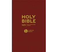 NIV Larger Print Burgundy Hardback Bible (New International Version)