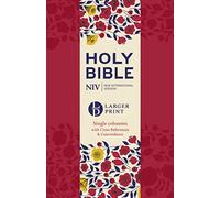 NIV Larger Print Compact Single Column Reference Bible: Red Soft-tone (New International Version)