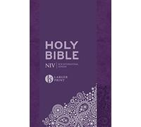 NIV Larger Print Personal Purple Soft-Tone Bible, (readable 8.5pt text)