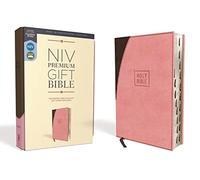 Niv, Premium Gift Bible, Leathersoft, Pink/Brown, Red Letter Edition, Indexed, Comfort Print: New International Version, Premium, Gift Bible, Pink/Chocolate, Leathersoft,Red Letter Edition