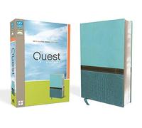 NIV Quest Study Bible: The Question & Answer Bible: NIV Turquoise / Caribbean Blue Italian Duo-Tone