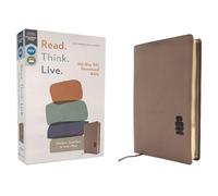 Niv, Read. Think. Live., Leathersoft, Brown, Comfort Print: 365-Day NIV Devotional Bible - Discover Your Part in God's Plan