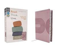 Niv, Read. Think. Live., Leathersoft, Pink, Thumb Indexed, Comfort Print: 365-Day NIV Devotional Bible - Discover Your Part in God's Plan