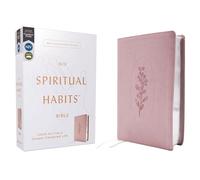 Niv, Spiritual Habits Bible, Leathersoft, Pink, Red Letter, Comfort Print: Learn to Live a Gospel-Centered Life
