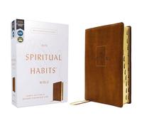 Niv, Spiritual Habits Bible, Leathersoft, Tan, Red Letter, Thumb Indexed, Comfort Print: Learn to Live a Gospel-Centered Life