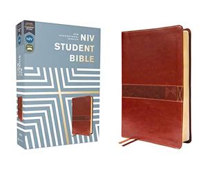 Niv, Student Bible, Leathersoft, Brown, Comfort Print: New International Version, Brown, Leathersoft, Comfort Print