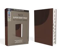 Niv, Super Giant Print Reference Bible, Leathersoft, Brown, Red Letter, Thumb Indexed, Comfort Print: New International Version, Super Giant Print ... Red Letter, Thumb Indexed, Comfort Print