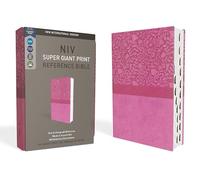 NIV Super Giant Print Reference Bible – Leathersoft Pink, Red Letter, Thumb-Indexed (Comfort Print)
