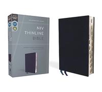 NIV, Thinline Bible, Bonded Leather, Navy, Indexed, Red Letter Edition: New International Version, Navy, Thinline, Red Letter