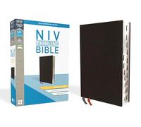NIV, Thinline Bible, Giant Print, Bonded Leather, Black, Indexed, Red Letter Edition: New International Version, Black, Bonded Leather, Thinline, Giant Print, Red Letter