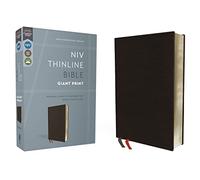 NIV, Thinline Bible, Giant Print, Bonded Leather, Black, Red Letter Edition: New International Version, Black, Bonded Leather, Thinline, Giant Print