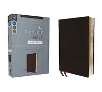 NIV, Thinline Bible, Large Print, Bonded Leather, Black, Red Letter Edition: New International Version, Black, Bonded Leather, Thinline Bible: Red Letter Editon