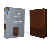 Niv, Thinline Bible, Large Print, Leathersoft, Brown, Zippered, Red Letter, Comfort Print: Niv, Thinline Bible, Leathersoft, Brown, Zippered, Red Letter, Comfort Print