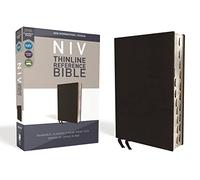 NIV, Thinline Reference Bible, Bonded Leather, Black, Red Letter Edition, Indexed, Comfort Print: New International Version, Thinline Reference Bible, ... Leather, Red Letter Edition, Comfort Print