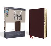 NIV, Thinline Reference Bible, Bonded Leather, Burgundy, Red Letter Edition, Indexed, Comfort Print: New International Version, Burgundy, Bonded Leather, Thinline Reference, Comfort Print