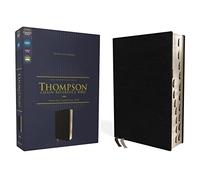 Niv, Thompson Chain-Reference Bible, European Bonded Leather, Black, Thumb Indexed, Red Letter, Comfort Print