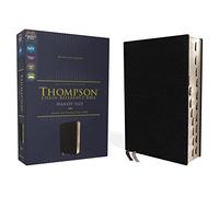 Niv, Thompson Chain-Reference Bible, Handy Size, European Bonded Leather, Black, Thumb Indexed, Red Letter, Comfort Print: New International Version, ... Black, Thompson Chain-reference Bible