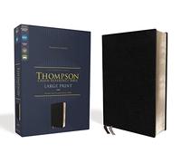 Niv, Thompson Chain-Reference Bible, Large Print, Bonded Leather, Black, Red Letter, Comfort Print: New International Version, European Bonded Leather, Black, Thompson Chain-reference Bible