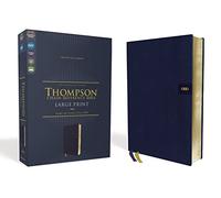 Niv, Thompson Chain-Reference Bible, Large Print, Leathersoft, Navy, Red Letter, Comfort Print: New International Version, Leathersoft, Navy, Thompson Chain-reference Bible