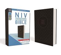 NIV, Value Thinline Bible, Large Print, Imitation Leather, Gray/Black: New International Version, Value Thinline, Imitation Leather, Charcoal/Black