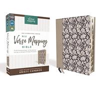 Niv, Verse Mapping Bible, Leathersoft, Navy Floral, Thumb Indexed, Comfort Print: Find Connections in Scripture Using a Unique 5-Step Process