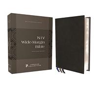 Niv, Wide Margin Bible (a Bible That Welcomes Note-Taking), Premium Goatskin Leather, Black, Premier Collection, Red Letter, Art Gilded Edges, Comfort ... Edges, Comfort Print, Wide Margin Bible