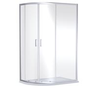 Niva 6 2 Door Offset Quadrant Shower Enclosure | Chrome | Glass/Aluminium | 1000mm x 800mm
