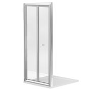 Niva 6 Bi-Fold Door Shower Enclosure | Chrome | Glass/Aluminium | 760mm x 800mm