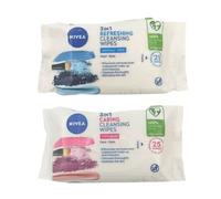 NIVEA - 3 In 1 Cleansing Wipes Refreshing - 25 wipes