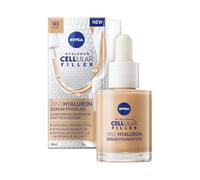 NIVEA 3-in-1 Hyaluronic Serum Foundation Dark (30 ml) Anti-Age Makeup for Younger Looking Skin Moisturising and Gives a Naturally Even Complexion