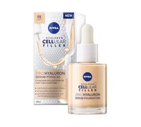 NIVEA 3-in-1 Hyaluronic Serum Foundation Light (30 ml), Anti-Age with Serum for Younger-Looking Skin, Moisturising with Hyaluronic