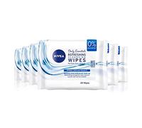 NIVEA 3 in 1 Refreshing Cleansing Wipes Pack of 6 (6 x 20 Wipes), Refreshing Make-Up Wipes with Vitamin E, Cleansing Face Wipes, Make Up Remover